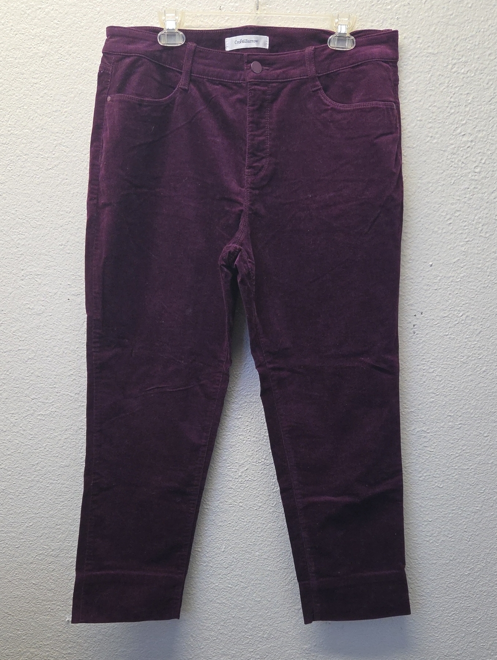 Croft & Barrow Corduroy Pants in Plum